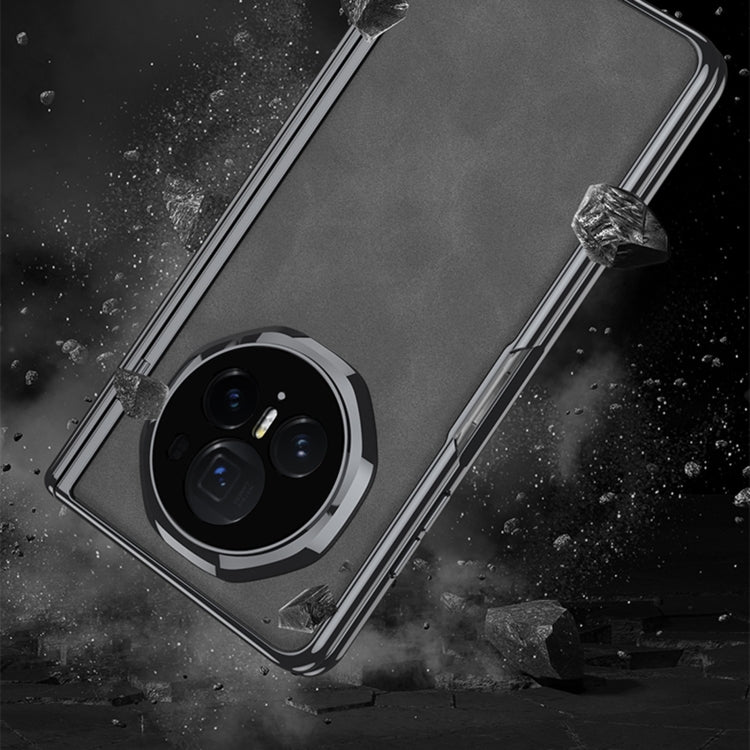 For Honor Magic Vs3 GKK Integrated Magnetic Fold Hinge Leather Shockproof Phone Case(Matte Brown)