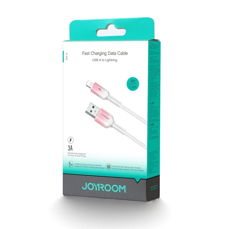 JOYROOM S-A42 Crystal Clear Series Fast Charging Data Cable, USB to 8 Pin Cable, Length: 1.2m(White)