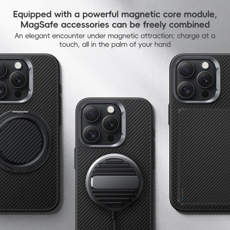 For iPhone 16 Benks MagSafe Kevlar Fiber Ultra-thin Shockproof Phone Case(Black)