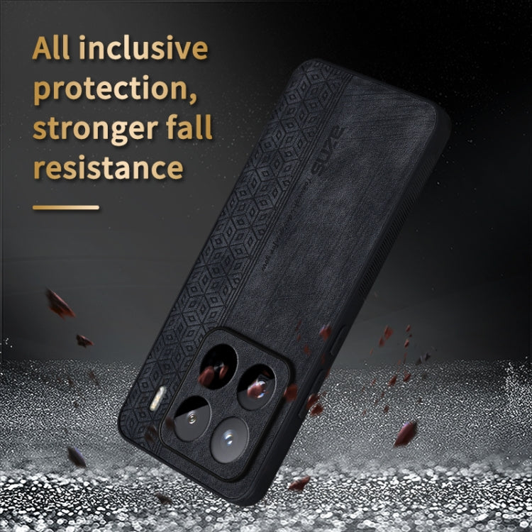 For Xiaomi 15 Pro AZNS 3D Embossed Skin Feel Phone Case(Dark Green)