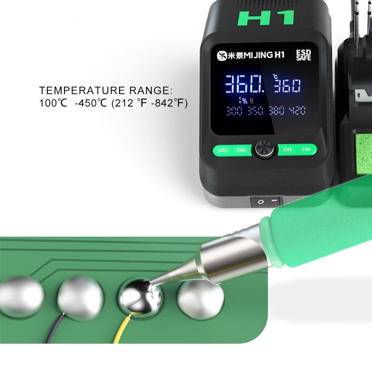 Mijing H1 Split Intelligent Temperature Control Soldering Station for Mobile Phone Repair, Plug:EU Plug
