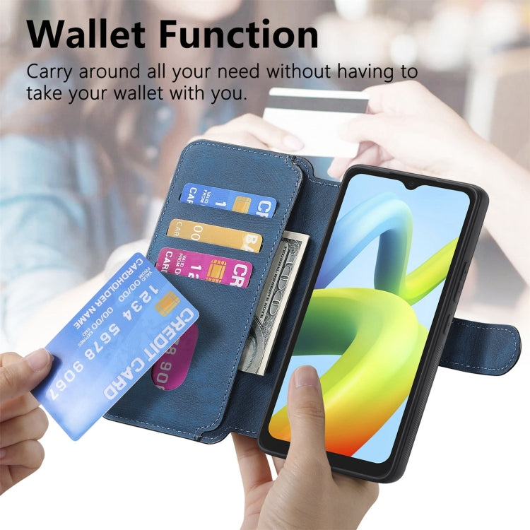 For Redmi A1 CaseNeo MagSafe RFID Anti-theft Retro Leather Phone Case(Blue)