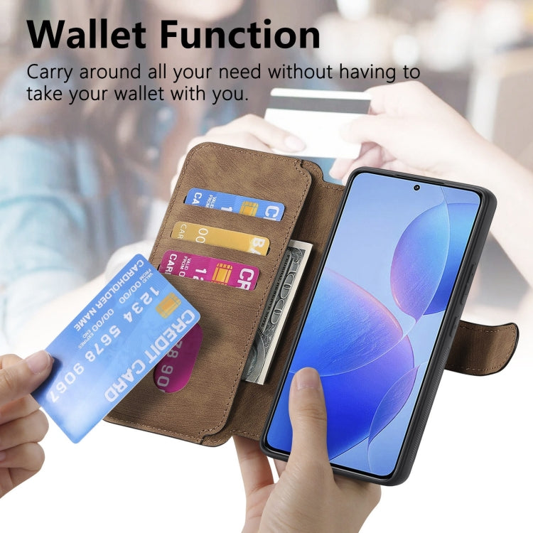 For Redmi K70 / K70 Pro CaseNeo MagSafe RFID Anti-theft Retro Leather Phone Case(Brown)