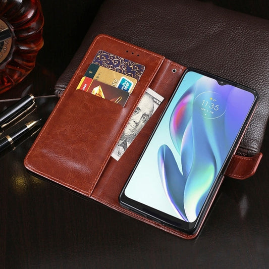 For Samsung Galaxy A06 4G idewei Crazy Horse Texture Leather Phone Case(Blue)