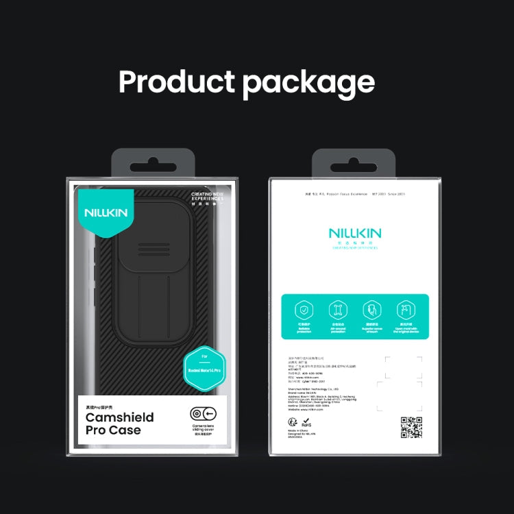 For Redmi Note 14 Pro 5G NILLKIN CamShield Pro PC Phone Case(Green)