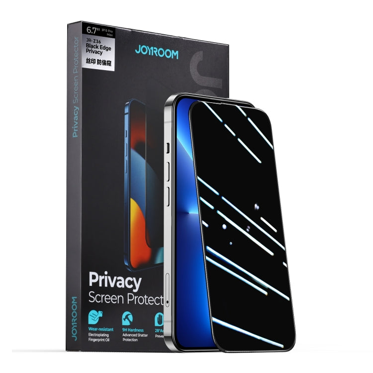For iPhone 15 Plus JOYROOM Knight Series 2.5D Full Screen Privacy Tempered Film