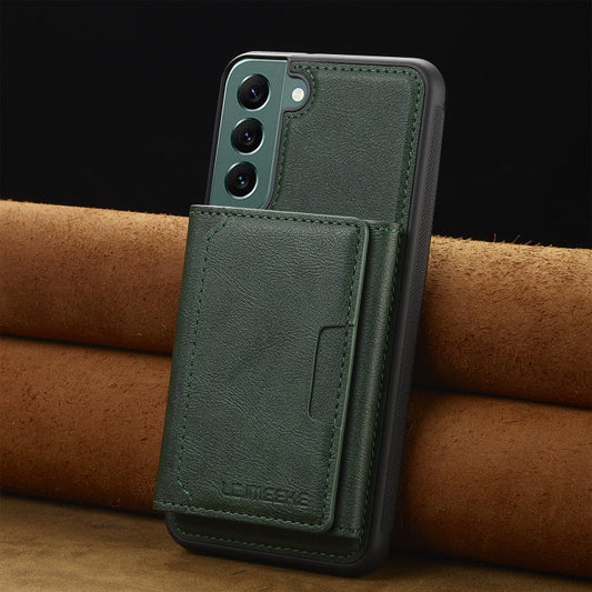 For Samsung Galaxy S20 FE LC.IMEEKE L5 Series Detachable RFID Card Bag Magsafe Phone Case(Green)