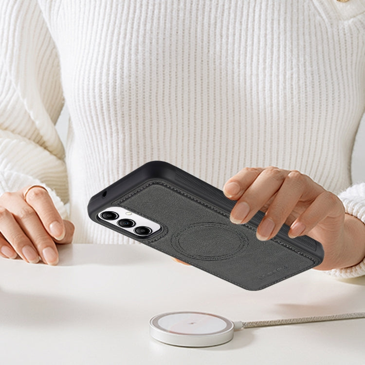 For Samsung Galaxy A14 4G / 5G LC.IMEEKE Magsafe Phone Case(Black)