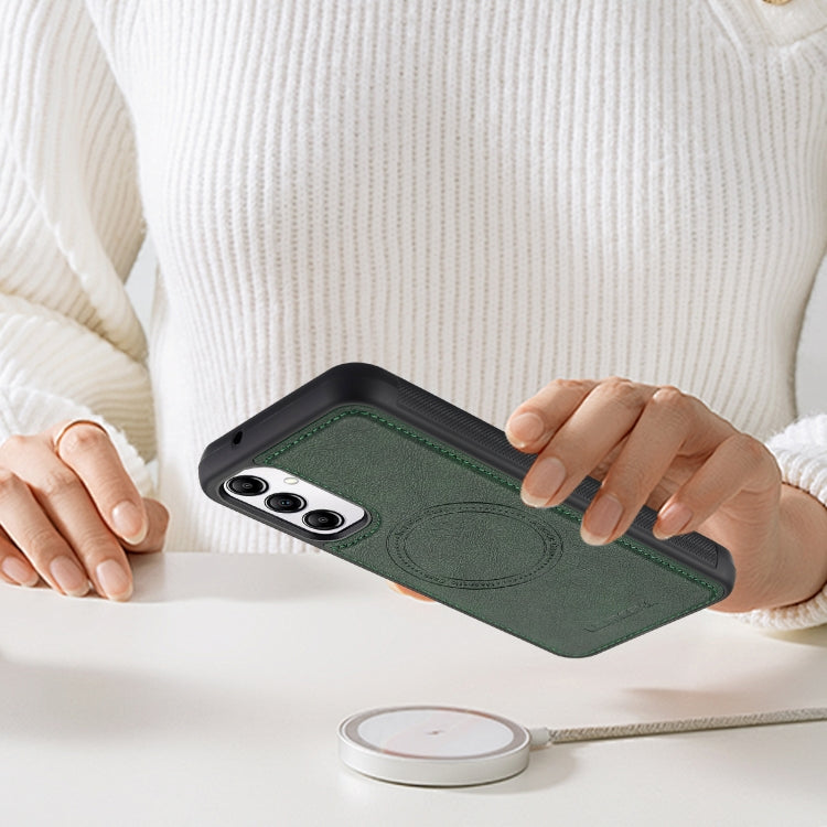 For Samsung Galaxy A54 5G LC.IMEEKE Magsafe Phone Case(Green)