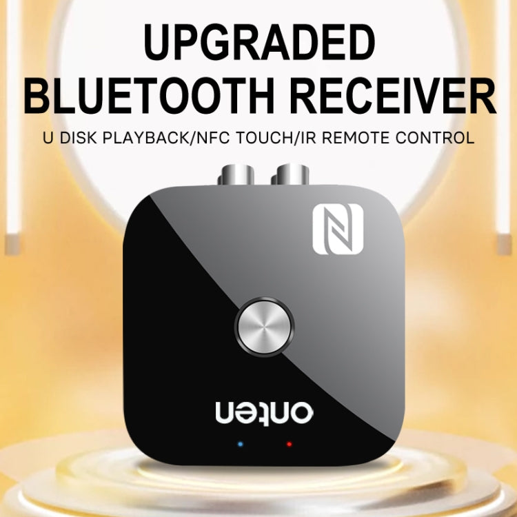 ONTEN BT103 NFC Desktop Bluetooth 5.3 Audio Receiver Adapter(Black)