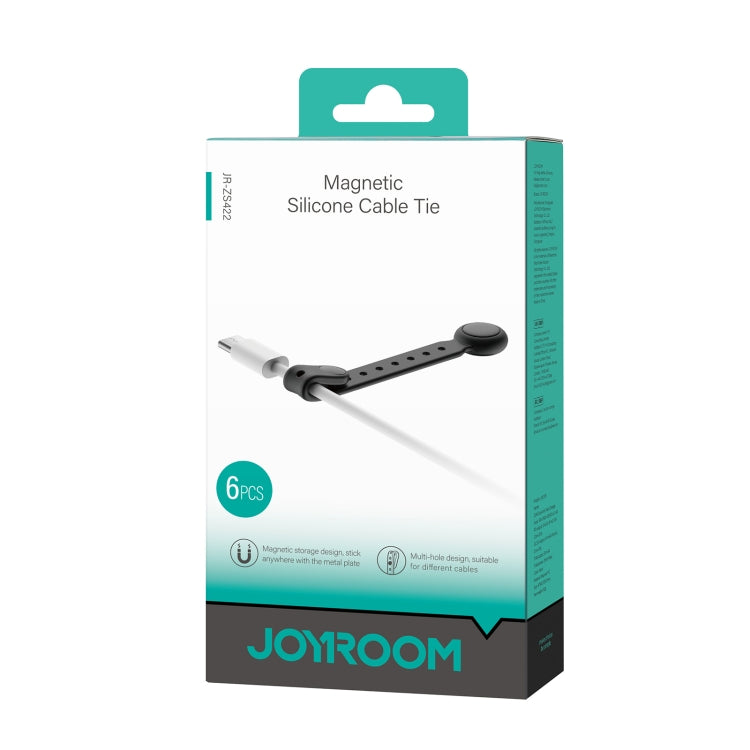 JOYROOM JR-ZS422 Magnetic Silicone Cable Tie Organizer(Black)