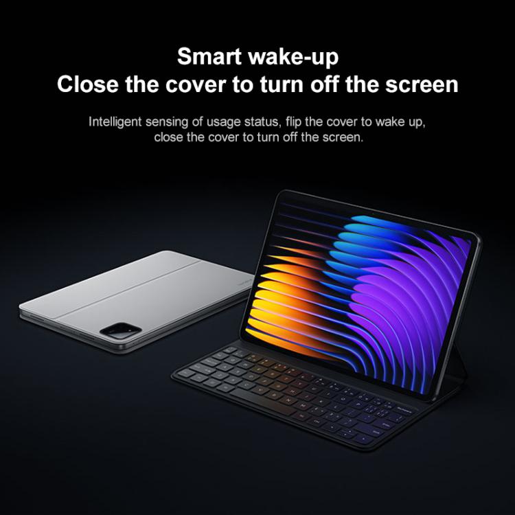 For Xiaomi Pad 7 / 7 Pro Original Xiaomi Keyboard Double-sided Protective Case Smart Leather Tablet Case(White)