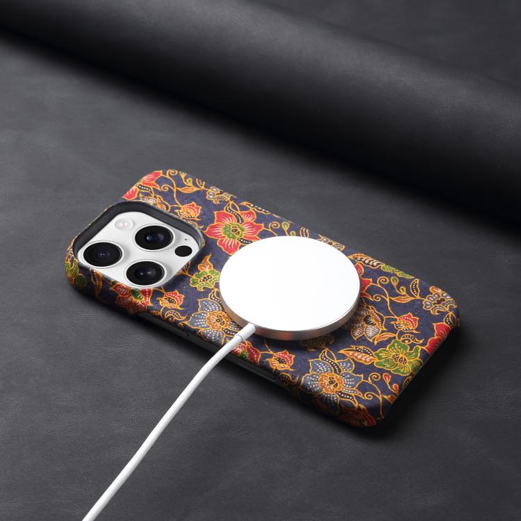 For iPhone 16 Pro Max Denior A16 Flower Language Series MagSafe PC Phone Case(Classical Flower)