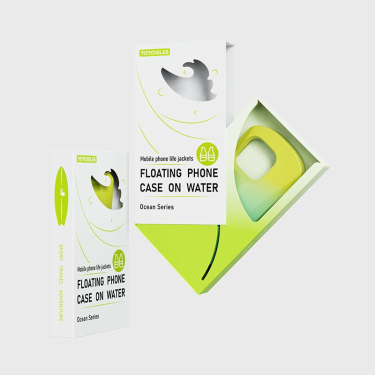 For iPhone 16 Pro Max YOYOISLES Ocean Series EVA Curved Phone Case(Yellow Green)