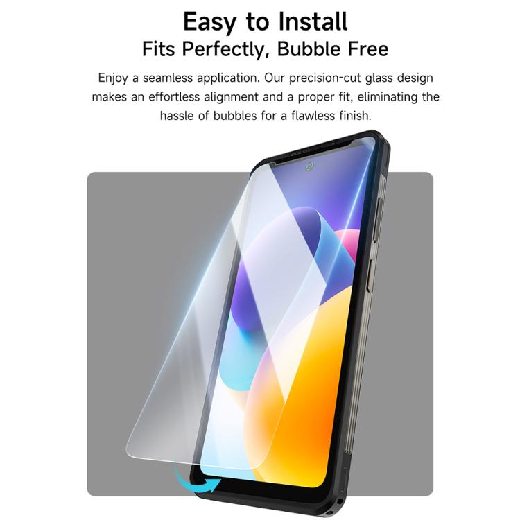 For Ulefone Armor 34 Pro Projector 2pcs / Pack Ulefone 9H HD Anti Fingerprint Tempered Glass Screen Protector