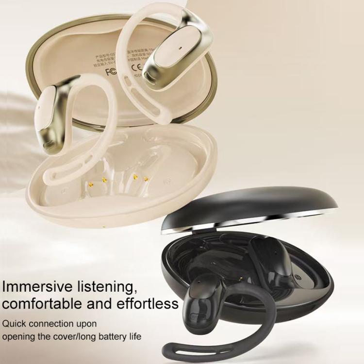 ZGA GS22 Pebble Open Wireless Bluetooth Earphone(Beige)