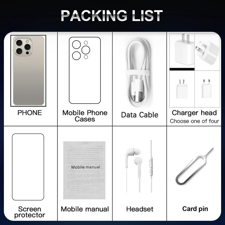 I16 Pro Max / VD1, 3GB+32GB, 6.8 inch Android 10 MTK6753 Octa Core, Network: 4G, Dual SIM, US Plug, UK Plug, AU Plug