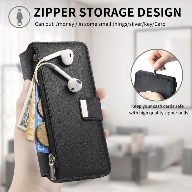 For Honor X8b CaseNeo MagSafe RFID Anti-theft Zipper Wallet Retro Leather Phone Case(Black)