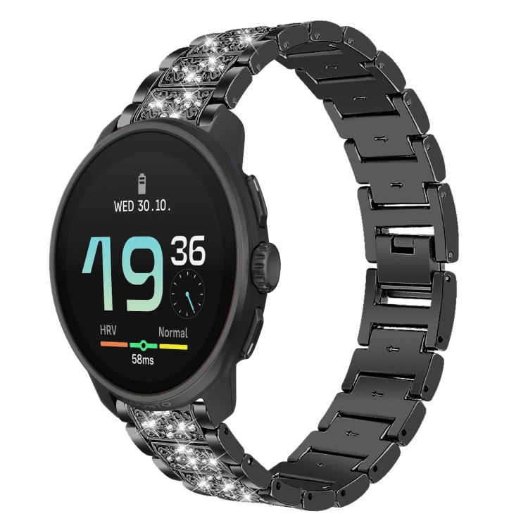 xDfind Diamond Jewelry Steel Watch Band, 22mm For Suunto Race S / Race / 9 Peak / 5 Peak, 20mm For Garmin Forerunner 570 42mm/245/645/158, 22mm For Garmin Venu 3 / vivoactive4, 20mm For Garmin venu 2 / venu / Sq2 / Sq
