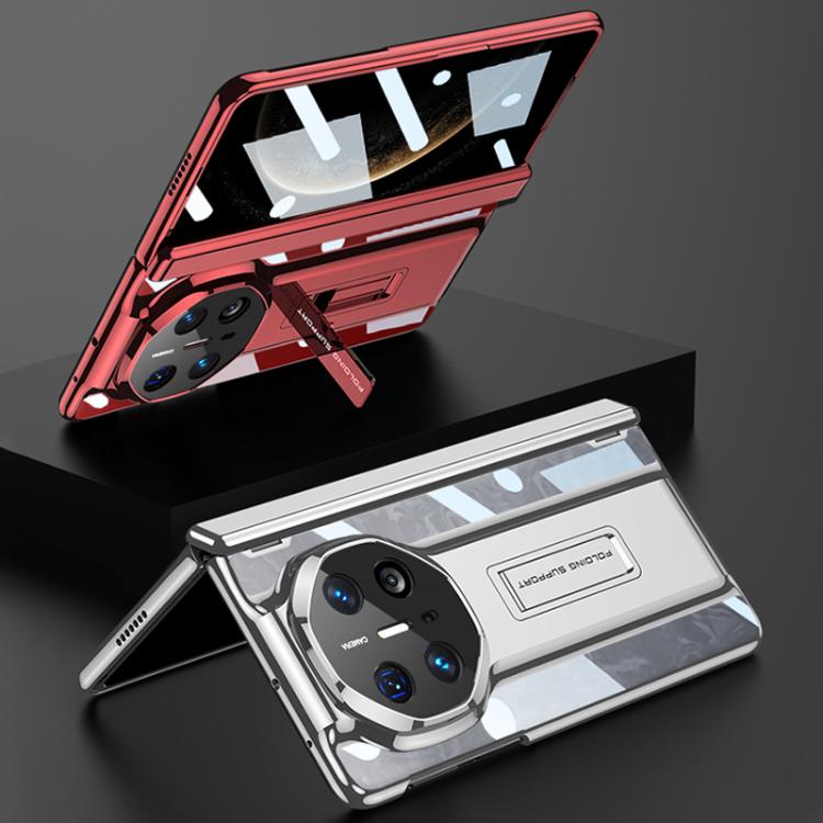 For Huawei Mate X6 GKK Integrated Magnetic Folding Supercar Phone Case(Silver)