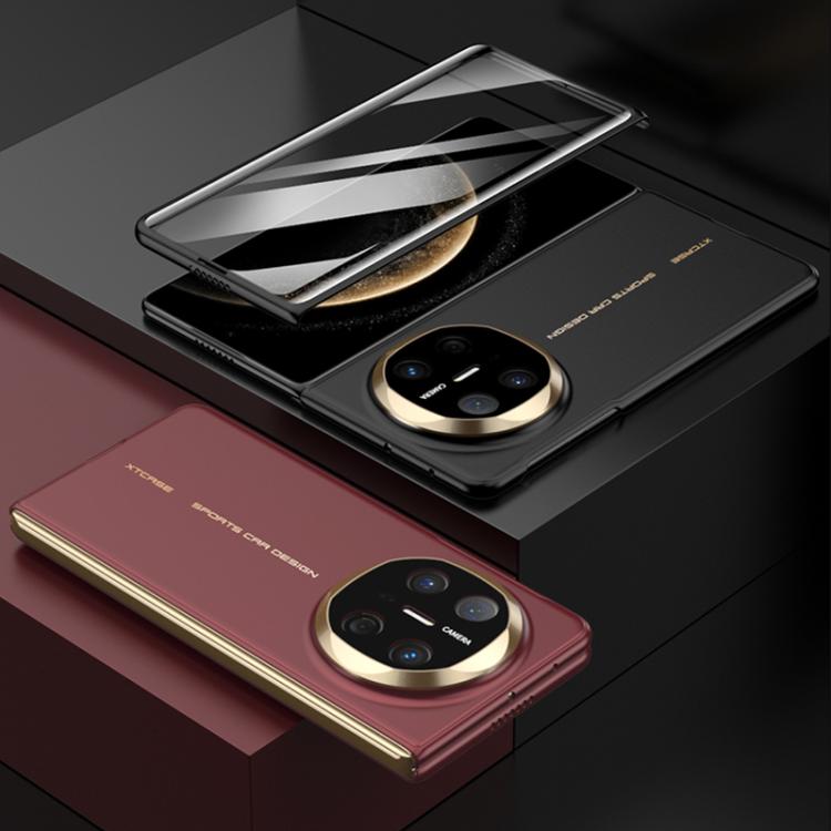 For Huawei Mate X6 GKK Integrated Silky Ultra-thin Folding Phone Case(Red Gold)