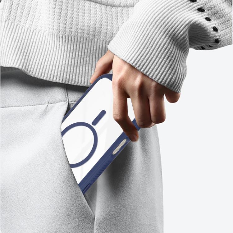 Solid Color Edge Transparency MagSafe Magnetic Phone Case, For iPhone 15 Pro, For iPhone 14 Plus / 15 Plus, For iPhone 15 / 14 / 13