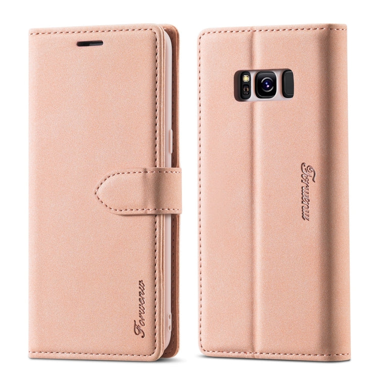 Forwenw F1 Series Matte Strong Magnetism Horizontal Flip Leather Case with Holder & Card Slots & Wallet & Photo Frame, For Samsung Galaxy S8, For Samsung Galaxy S8+, For Samsung Galaxy S9, For Samsung Galaxy S9+, For Samsung Galaxy S10