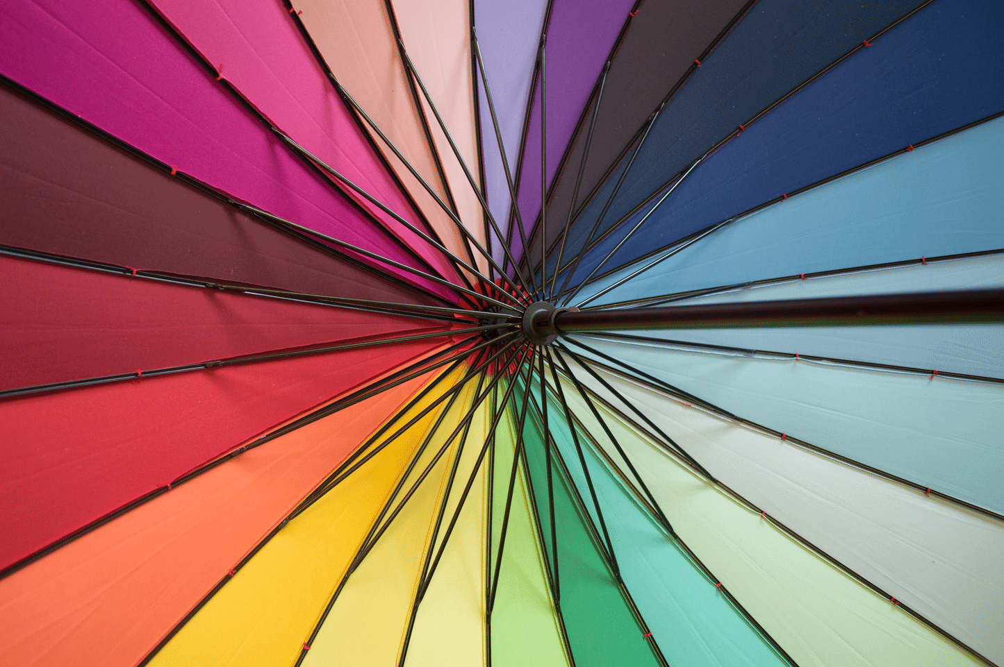 Everyday Rainbow Umbrella with 24 ribs (88cm dia) Reg.