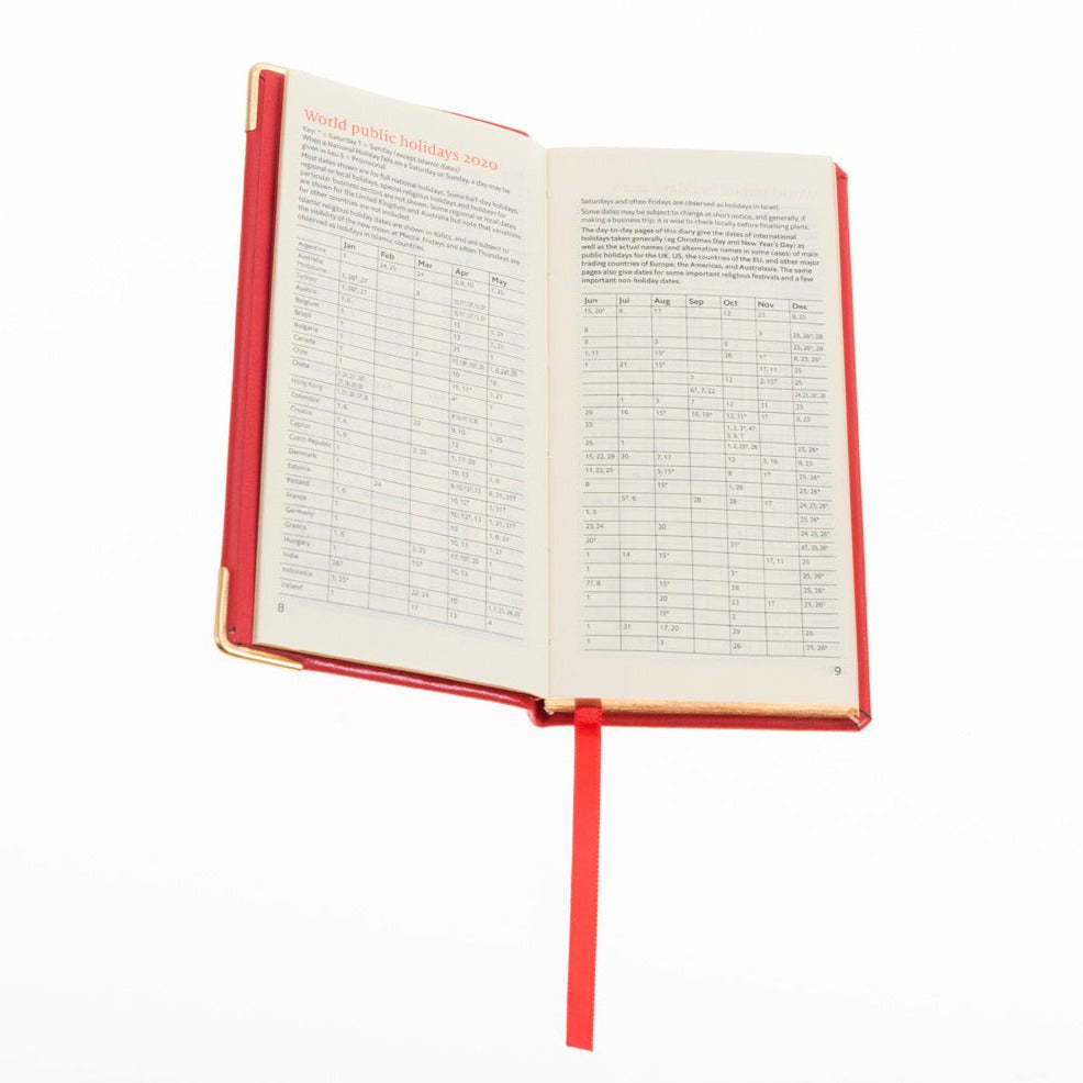 2026 Pocket Diary - Week-to-View Planner - Red