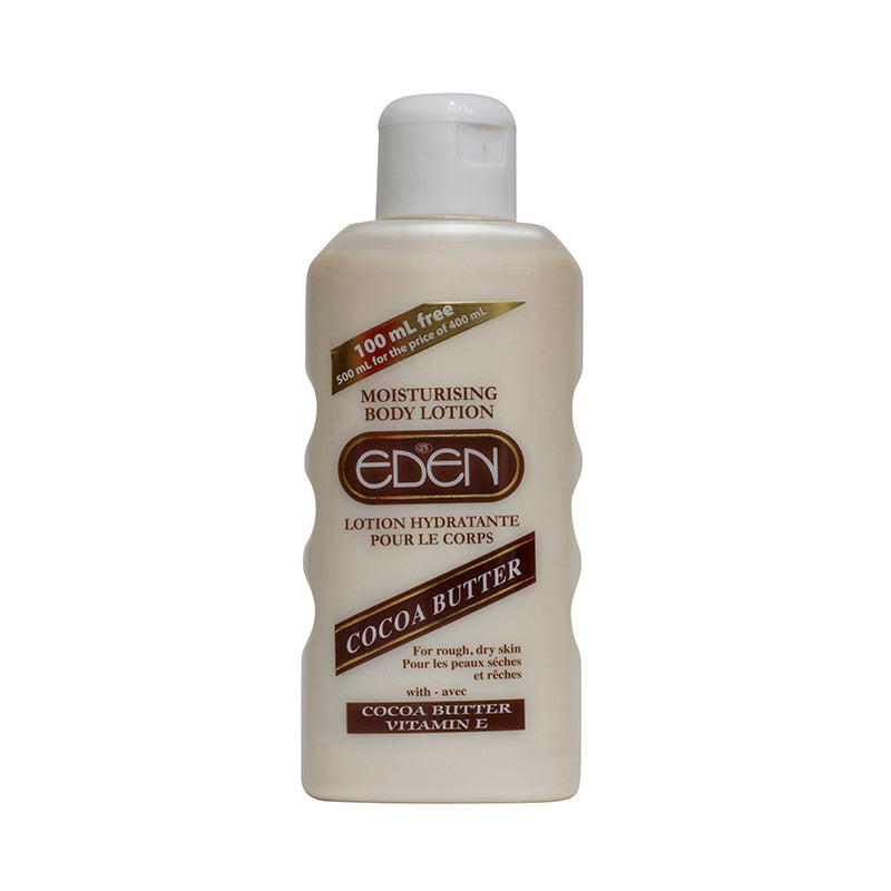 Eden Moisturising Body Lotion with Cocoa Butter Deeply Hydrating & Skin Softening for Dry & Dull Skin 400ml/13.53 oz