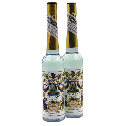 Murray & Lanman Florida Water Refreshing Aromatic Body Elixir for Energetic Cleansing & Skin Revitalization 7.5 OZ Twin Pack