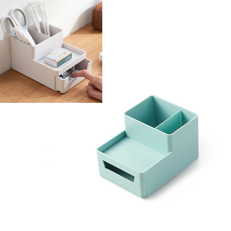 Desk-top Removable Pen Holder Stationery Box Assembly File Storage Box, 0115-2 (Grey White), 0115-2 (Blue Green)