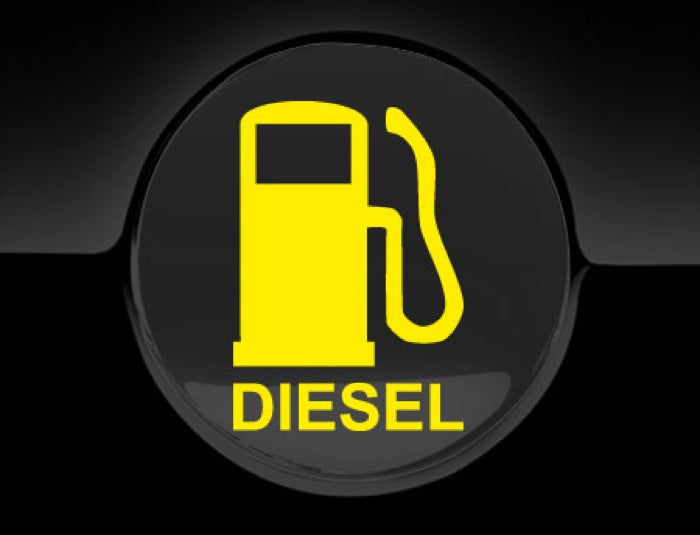 Diesel Fuel Only Fuel Cap Cover Car Sticker