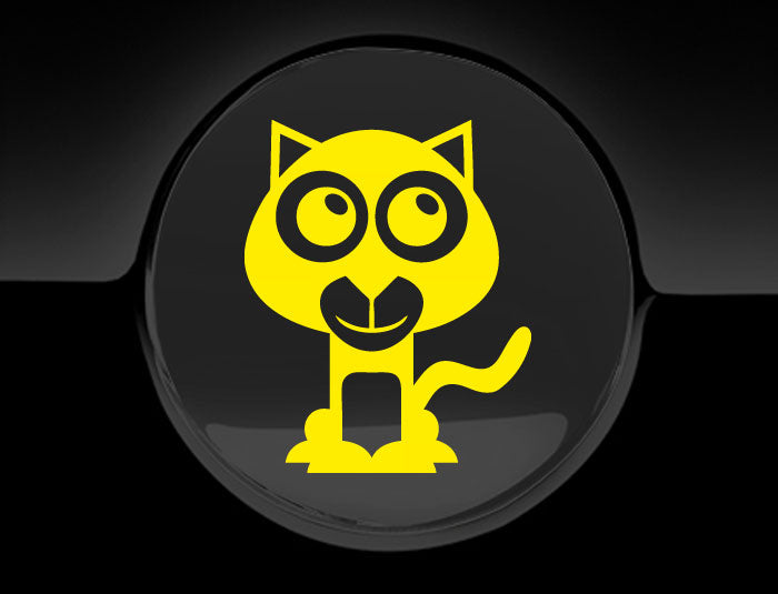 Adorable Panther Fuel Cap Car Sticker