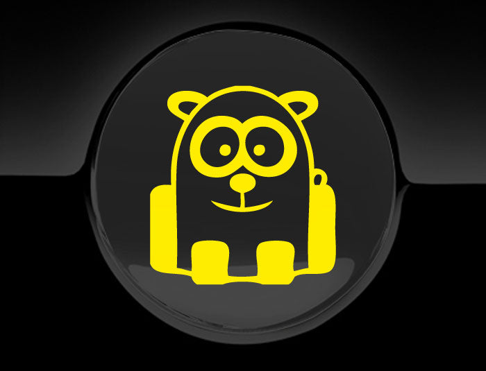 Funny Cartoon Panda Fuel Cap Cover Car Sticker