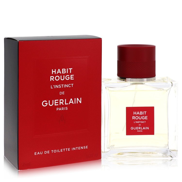Guerlain Habit Rouge L'Instinct Eau de Toilette Intense 50ml Spray Men's Fragrance