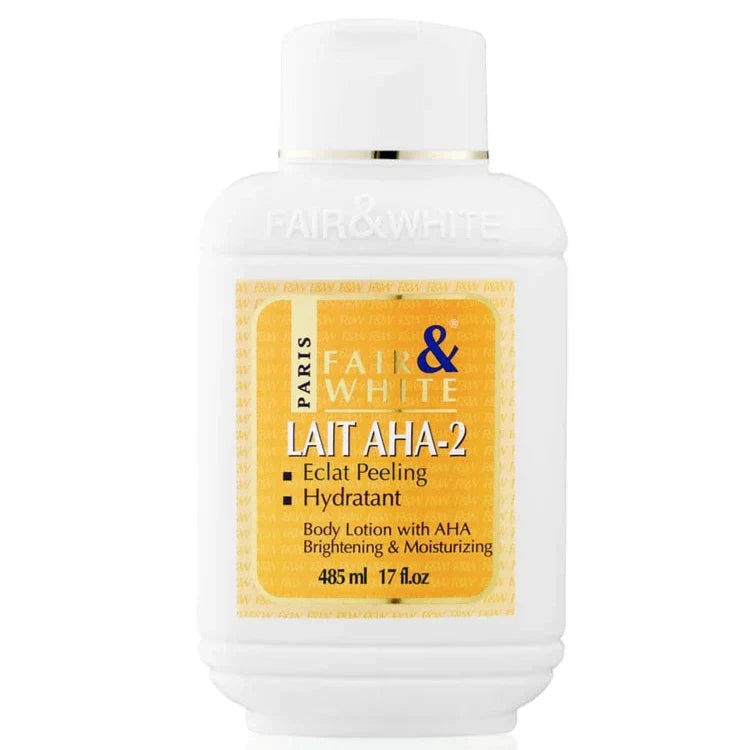 Fair & White Body Lotion With AHA 17oz For Smoother Skin