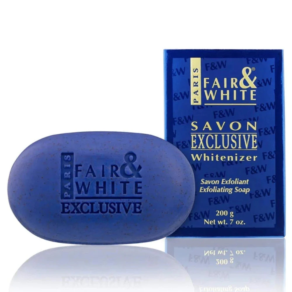 Fair & White Exclusive Exfoliating Soap 7oz For Smoother Looking Skin