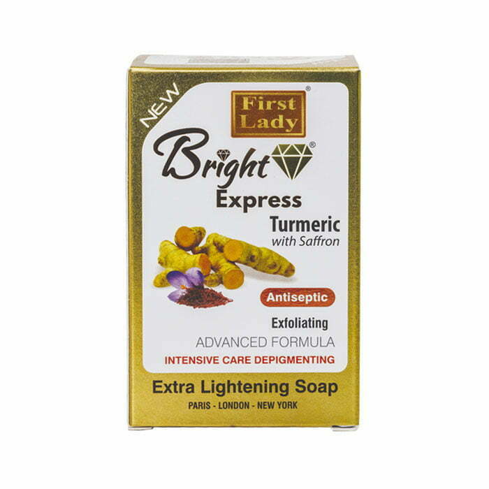 First Lady Bright Express Soap | Advanced Skin Brightening & Dark Spot Reduction for Face & Body | 200g