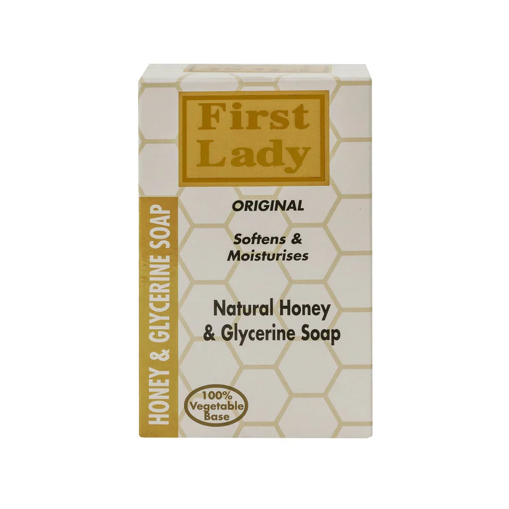 First Lady Honey & Glycerine Cleansing Soap | Hydrating & Nourishing for All Skin Types | 200g / 7.05 oz