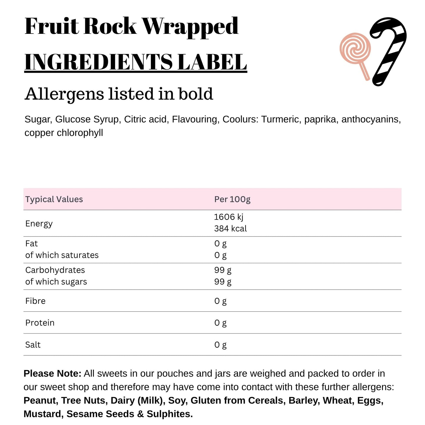 Fruit Rock Wrapped