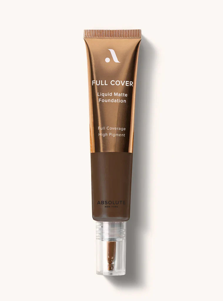 Absolute New York Full Cover Liquid Matte Foundation - Long-Lasting Flawless Coverage for All Skin Types - 30 ml / 1.01 oz