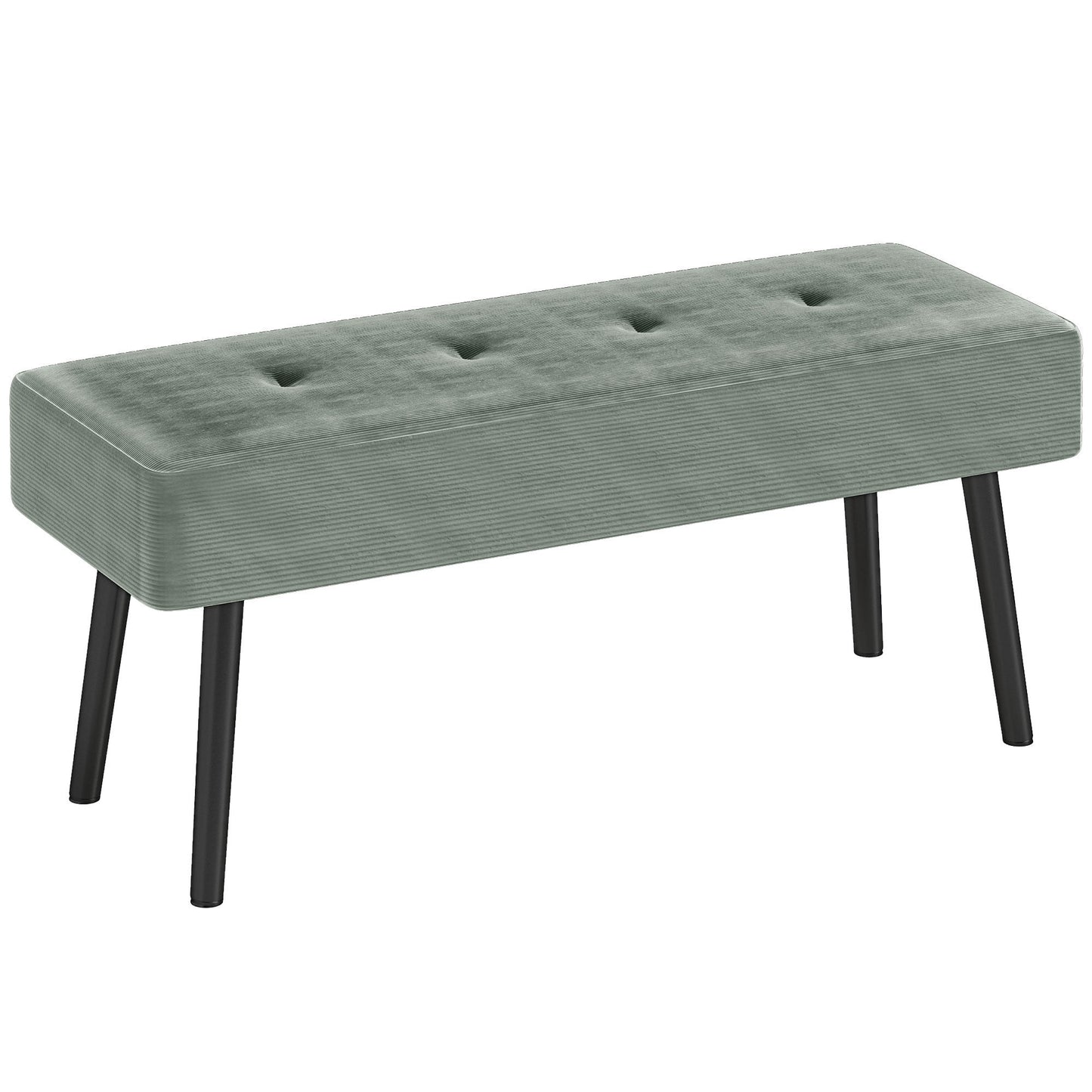 HOMCOM End of Bed Bench with Thick Padding for Entryway