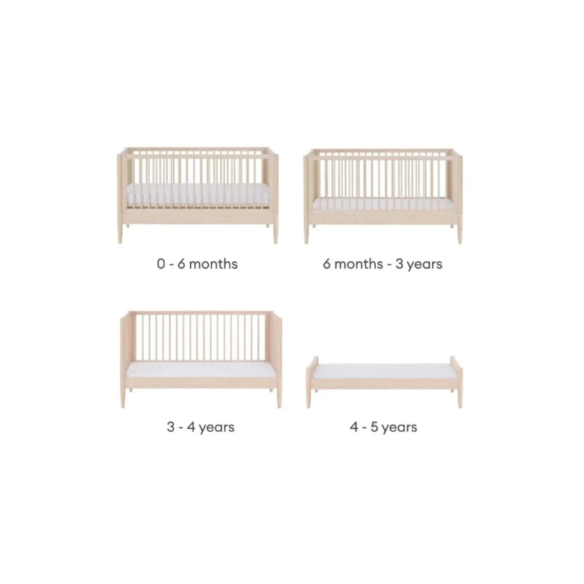 Gaia Baby Eos 2 Piece Room Set - All Natural Ash