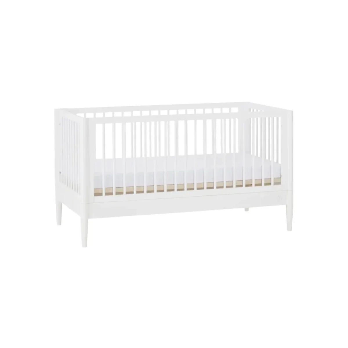 Gaia Baby Eos Nursery Cot Bed - All White
