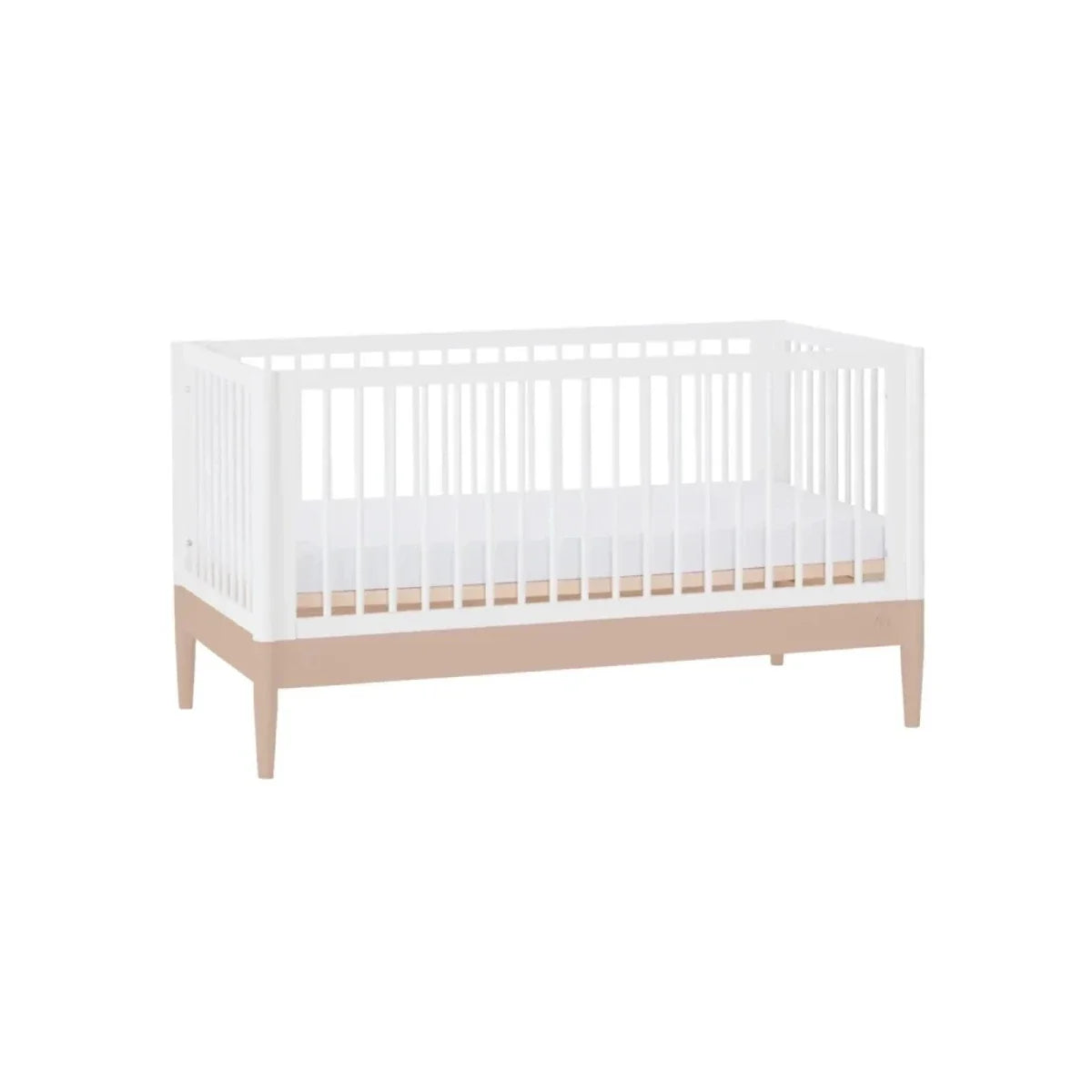 Gaia Baby Eos Nursery Cot Bed - Powder Blush/White