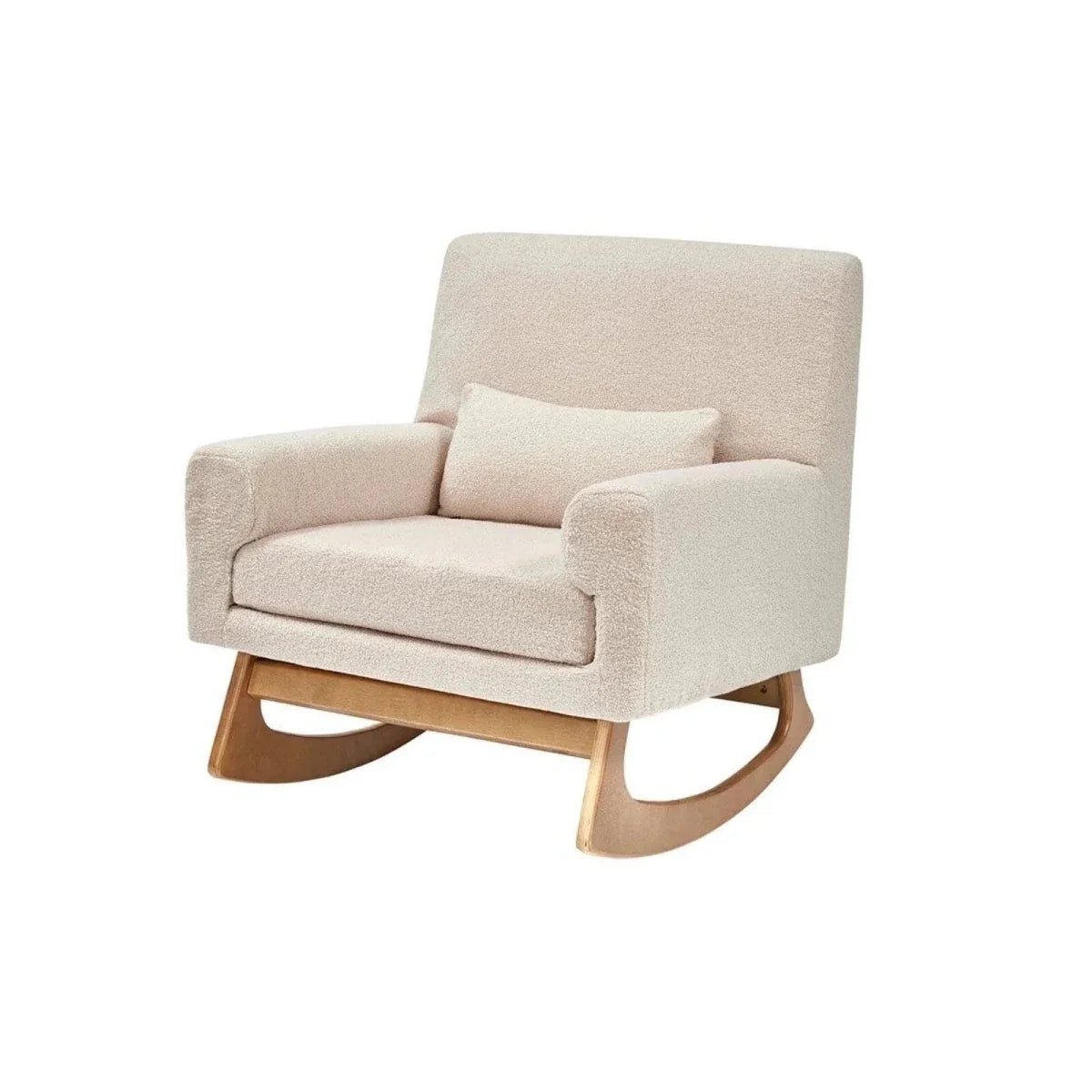 Gaia Baby Serena Nursing Chair and Footstool Set - Biscuit Boucle