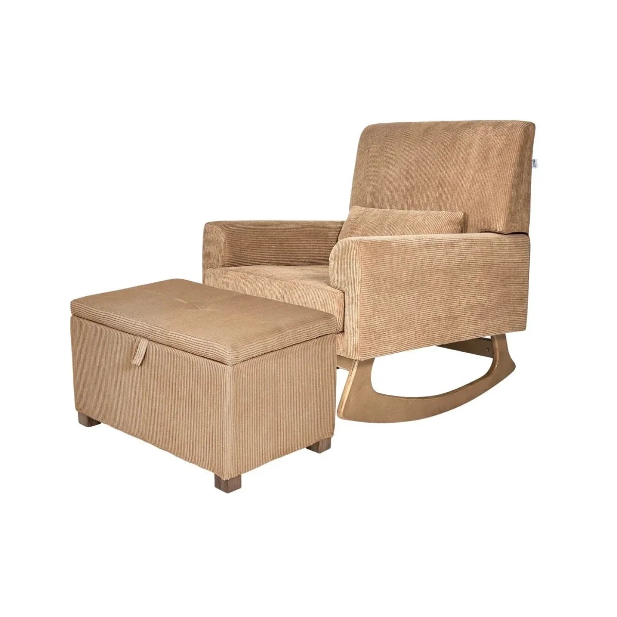 Gaia Baby Serena Footstool - Caramel Corduroy