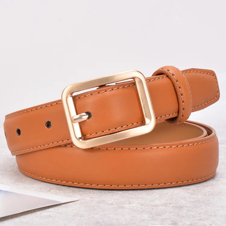 Classic Women’s Leather Belt | 2.3 cm Pin Buckle