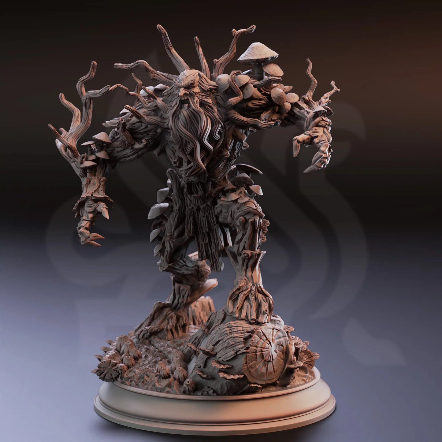 Garamundis – Corrupted Treant Elder - 3D Printed Monster Miniature